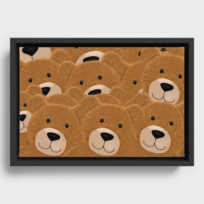 Teddy Bears Framed Canvas