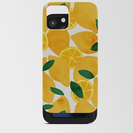 lemon mediterranean still life iPhone Card Case