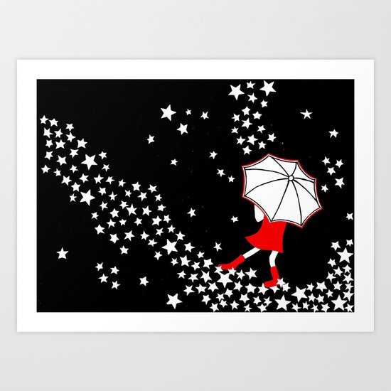 a walk in the stars Art Print