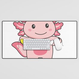 Ceterosexual Flag Pride Lgbtq Heart Axolotl Desk Mat