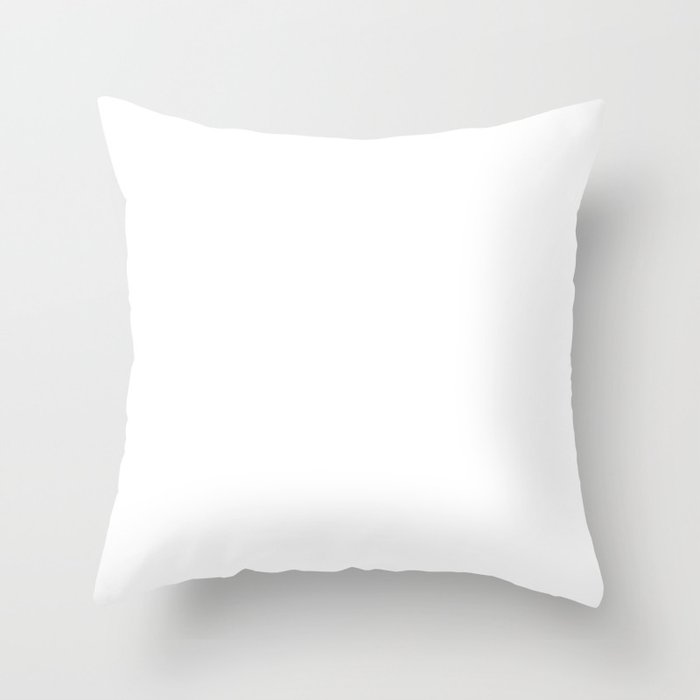 Classic White - Pure And Simple Throw Pillow by The Black Emporium