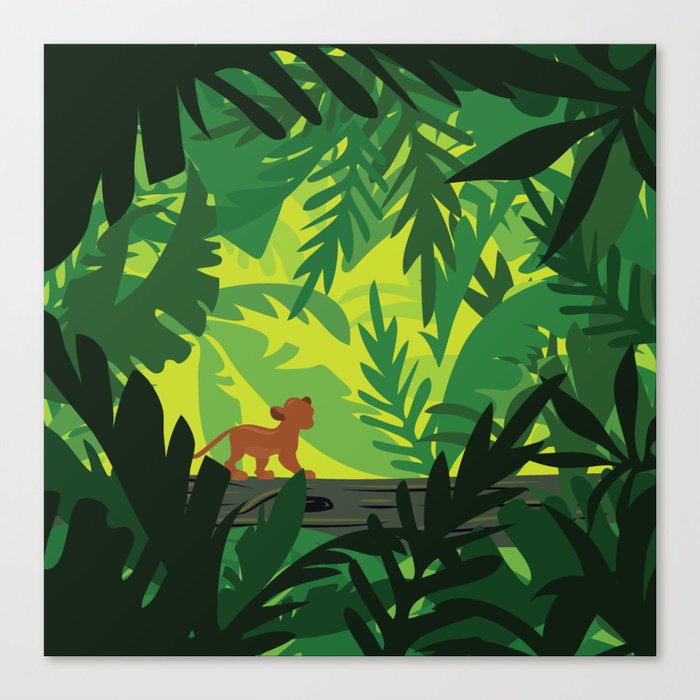 Lion King Simba Pattern Canvas Print By Cinacatteau Society6
