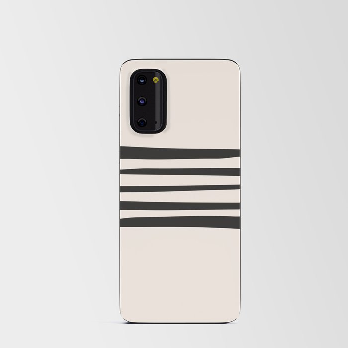 Inkaa - Black Colourful Summer Retro Ink Stripes Design Android Card Case