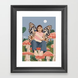 Mushroom Fairy Framed Art Print