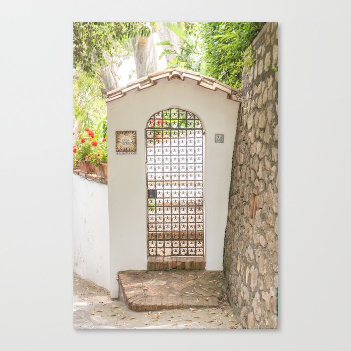 Doorway 24 - Capri, Italy Canvas Print
