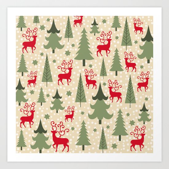 Christmas ornaments Art Print