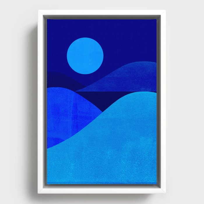 Abstraction_Moonlight Framed Canvas