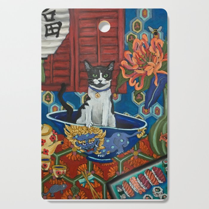 Beckoning Cat Cutting Board