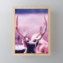 The Crown - Realistic Deer Drawing Framed Mini Art Print