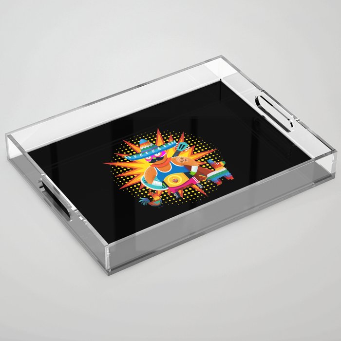 Lucha Libre Fighter Mexico Wrestling Acrylic Tray