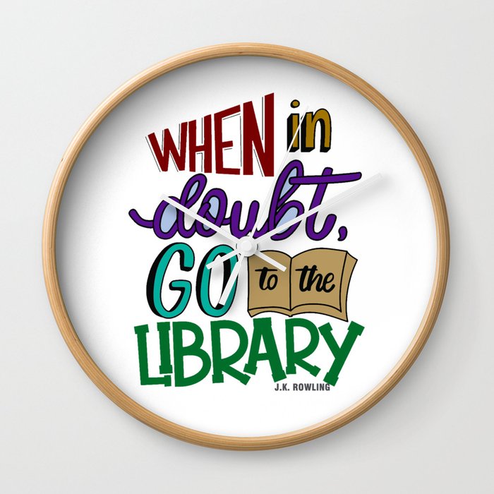 Go to the Library Wall Clock