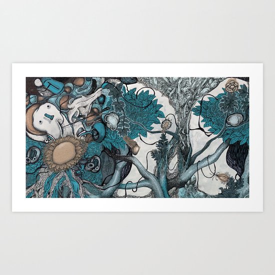 Abstract Jungle Art Print