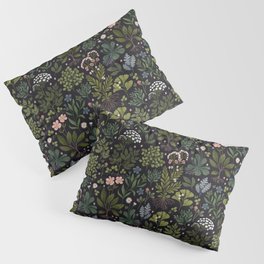 WINLIFE 100% Cotton Quilted Pillow Sham Floral Printed Pillow