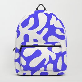 White Matisse cut outs seaweed pattern 17 Backpack