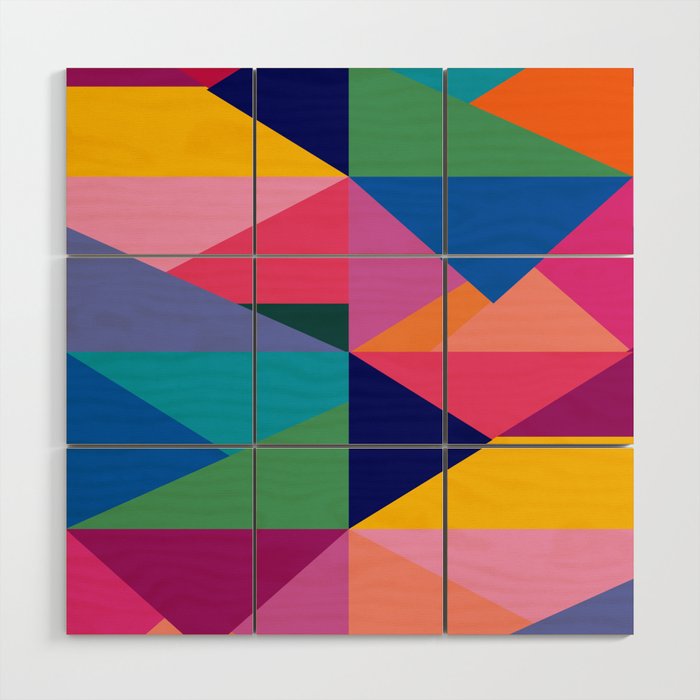 Geometric Color Block Poster by apricot+birch