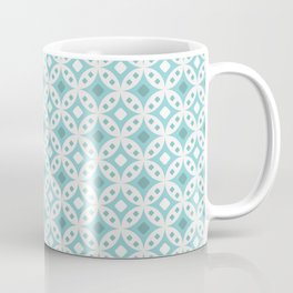 Sugar Cube | Arctic Coffee Mug | Green, Pattern, Repeat, Sweet, Batik, Pastel, Beige, Moss, Cute, Soft 