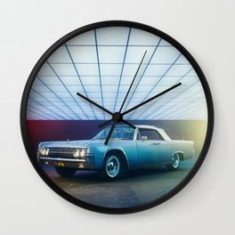 Vintage Elegant Grey Car Wall Clock
