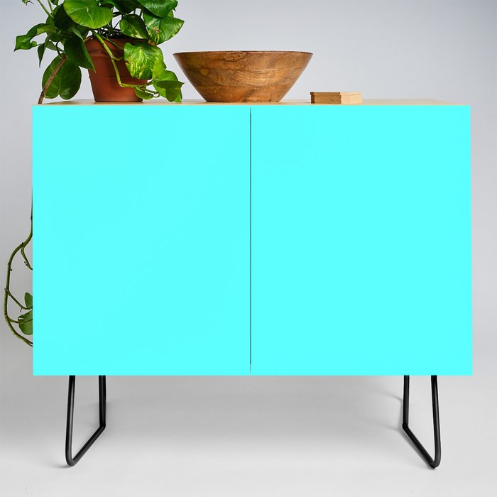 Monochrome  blue 85-255-255 Credenza