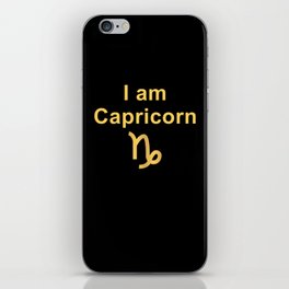 Capricorn Star Sign Gift iPhone Skin