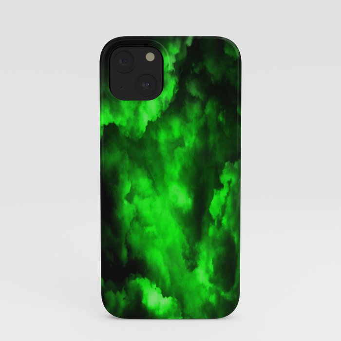 Envy Abstract In Black And Neon Green Iphone Case By Printpix Society6