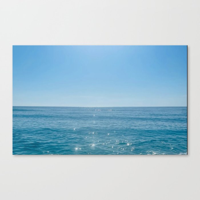 Sparkle on the ocean Canvas Print