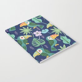 Toucan Jungle Navy Notebook