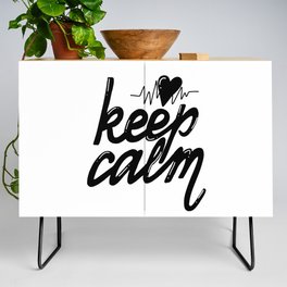 Keep Calm hand lettering Credenza