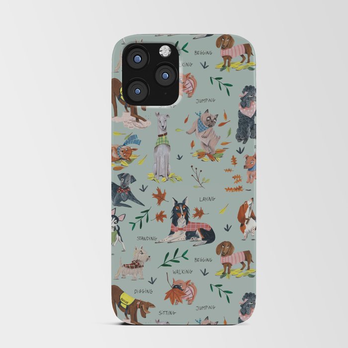 Dog lover person cute dogs breed pattern iPhone Card Case