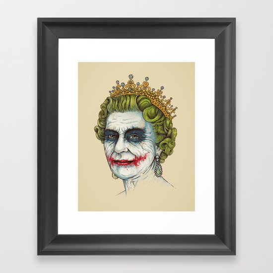 God Save the Villain! Framed Art Print