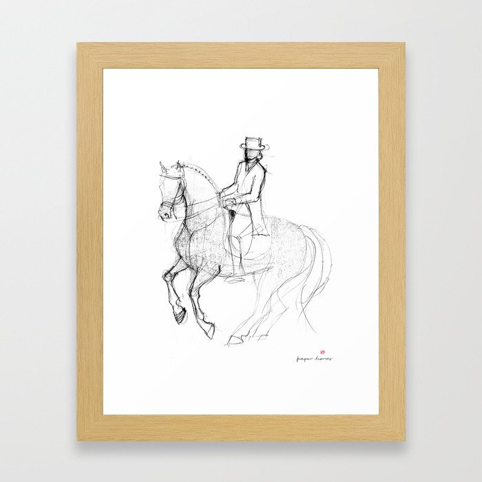 Horse (Canter Pirouette) Framed Art Print