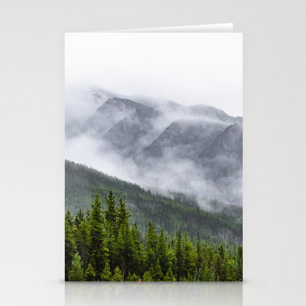 Jasper National Park Fog | Landscape Photography Stationery Cards