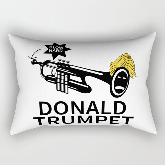 Donald Trump Trumpet Rectangular Pillow