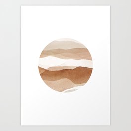 Brown World Art Print