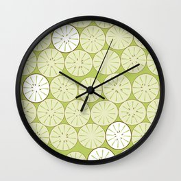 midcentury cool kiwi Wall Clock