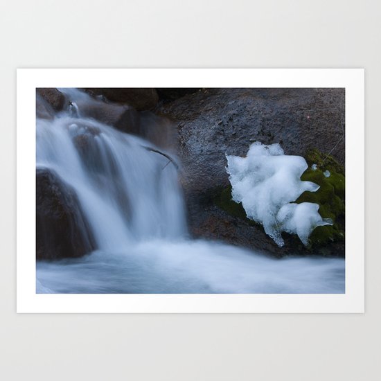 Water and Ice Art Print