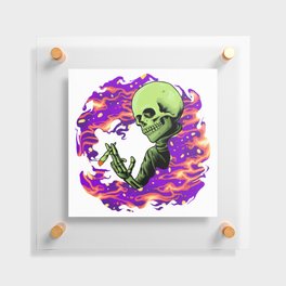 High Skull Floating Acrylic Print