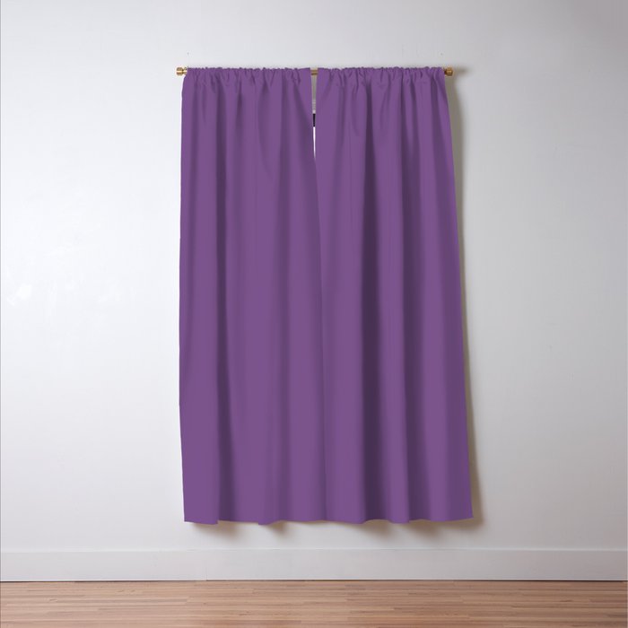 Dark Lavender Dream 1 Color Therapy Blackout Curtain By