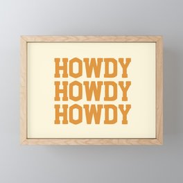 Howdy Howdy Howdy | Cowboy Framed Mini Art Print