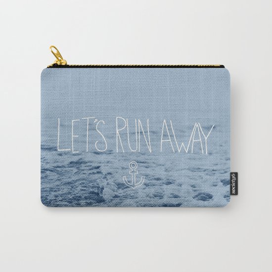 Let's Run Away: Ocean Carry-All Pouch