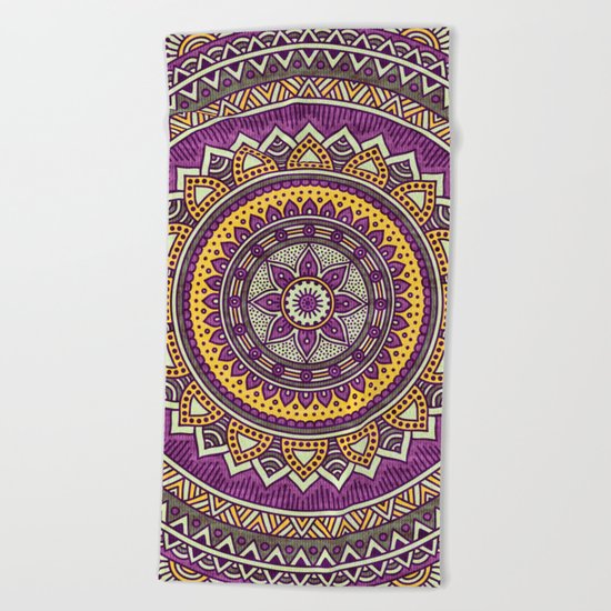 Hippie mandala 62 Beach Towel