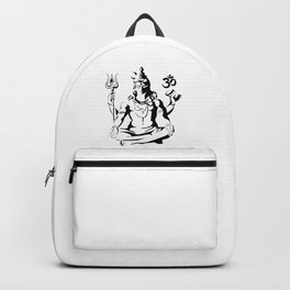 Shiva Drawing Parvati Sketch Backpack