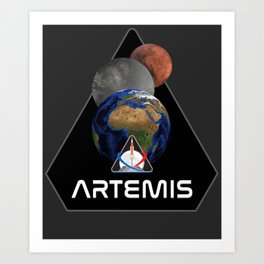 Artemis nasa mission Art Print