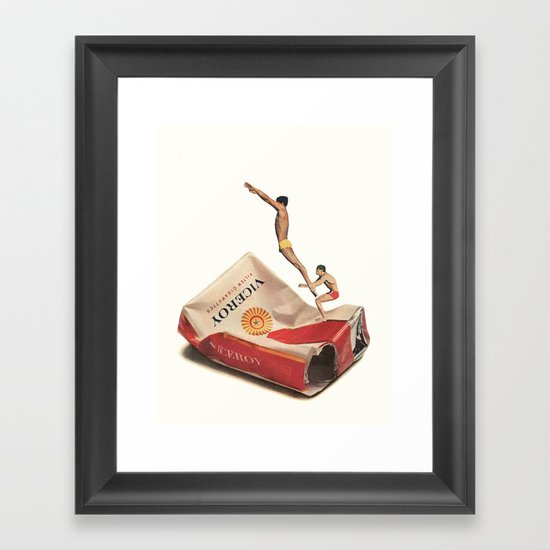 "good taste never quits" Framed Art Print