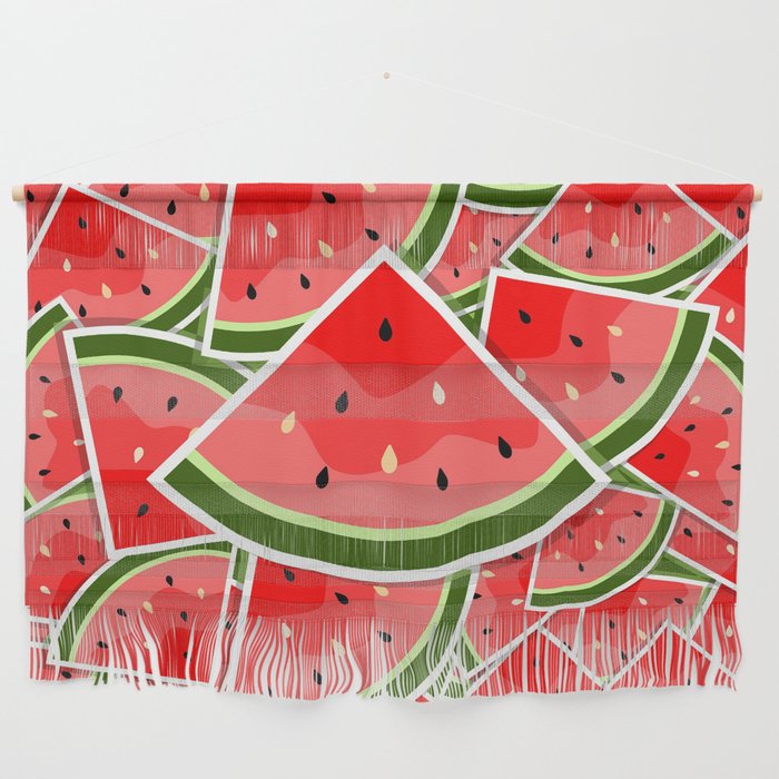 Tropical Watermelon Pattern Wall Hanging