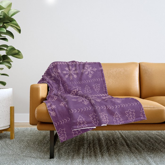 Purple christmas 2025 blanket