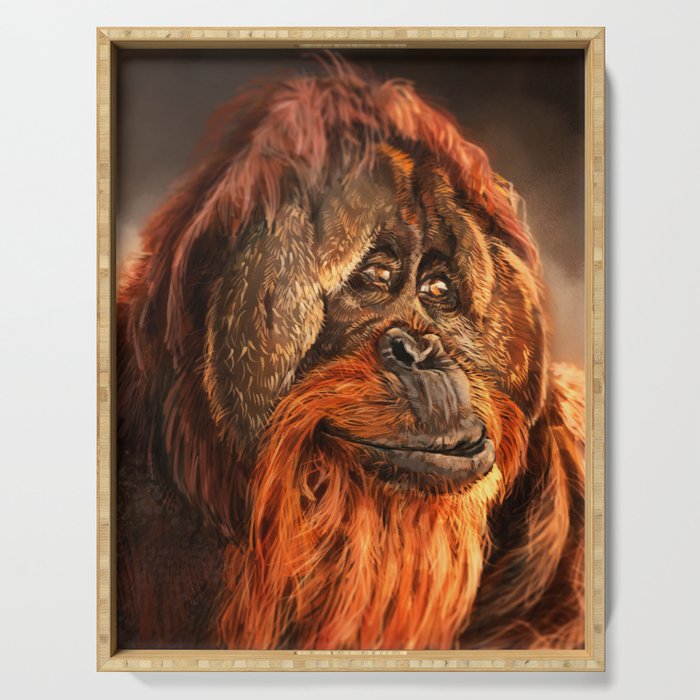 Primate Wisdom - Orangutan Serving Tray
