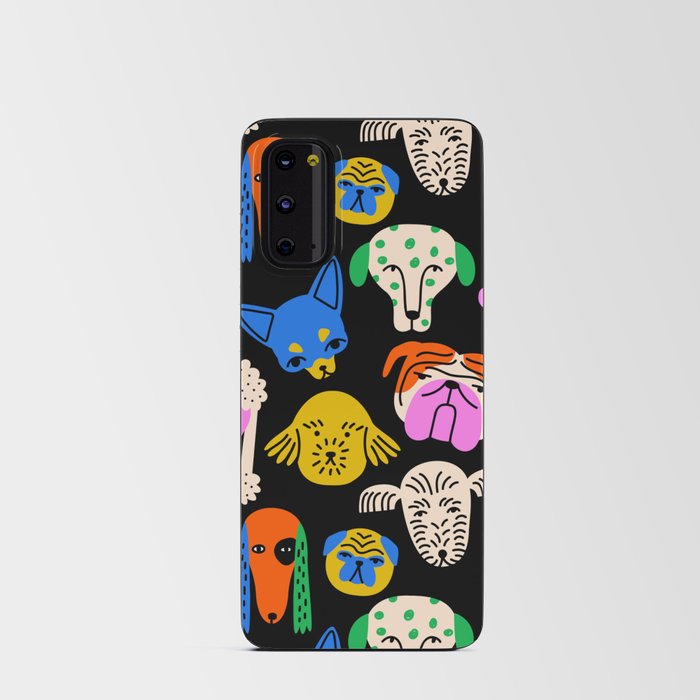 Funny colorful dog cartoon pattern Android Card Case