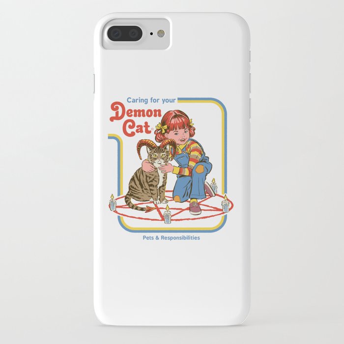 caring for your demon cat iphone case
