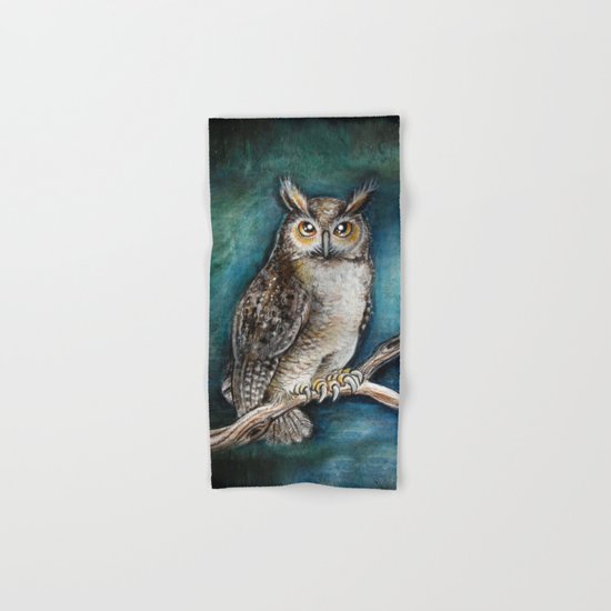 Moon Owl Hand & Bath Towel