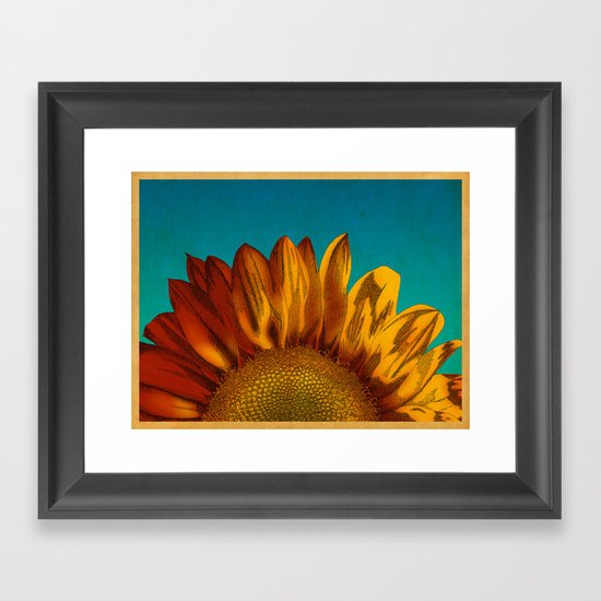 A Sunflower Framed Art Print